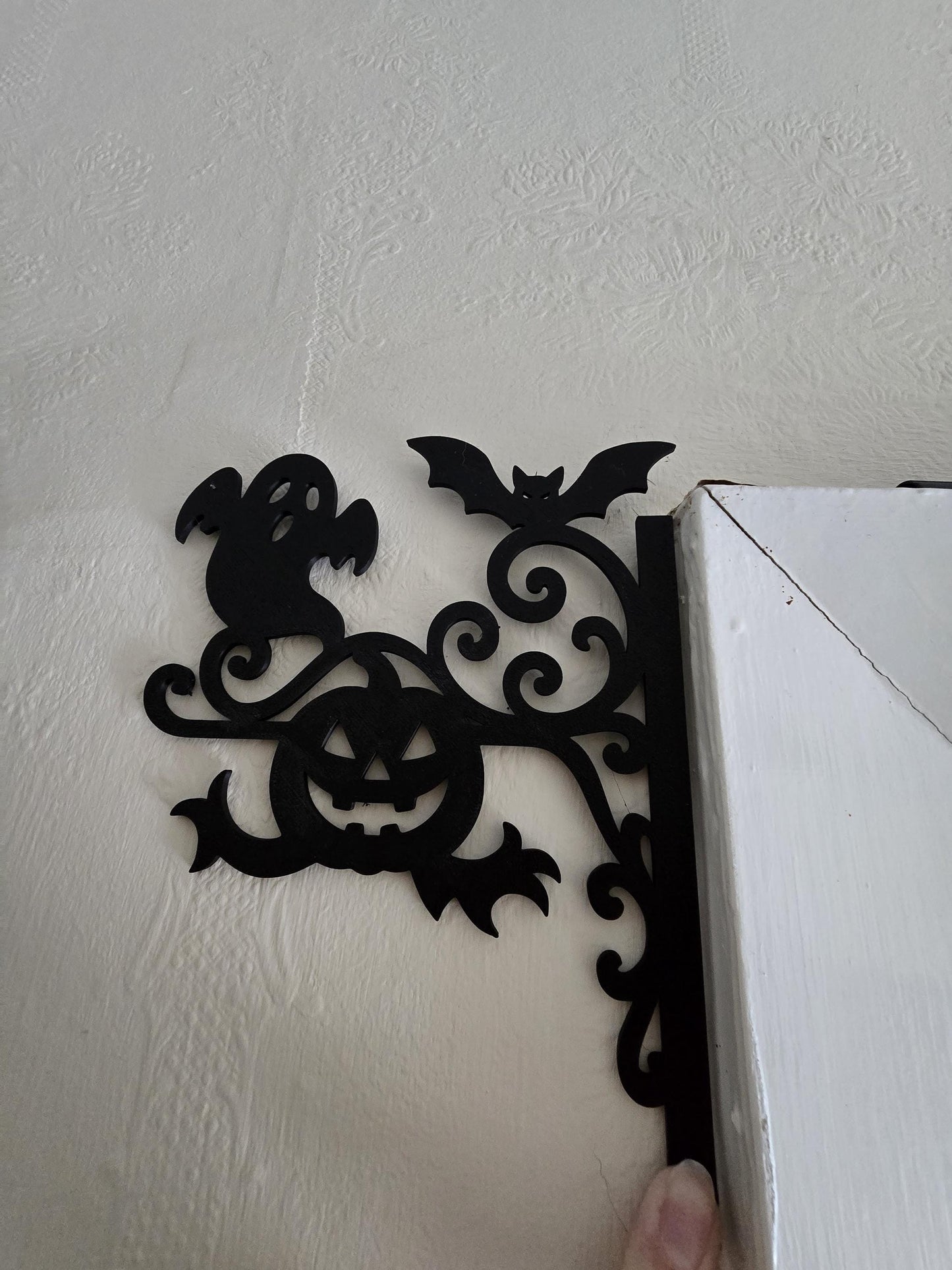 Halloween wall decorations- Ghost and pumpkin door sign