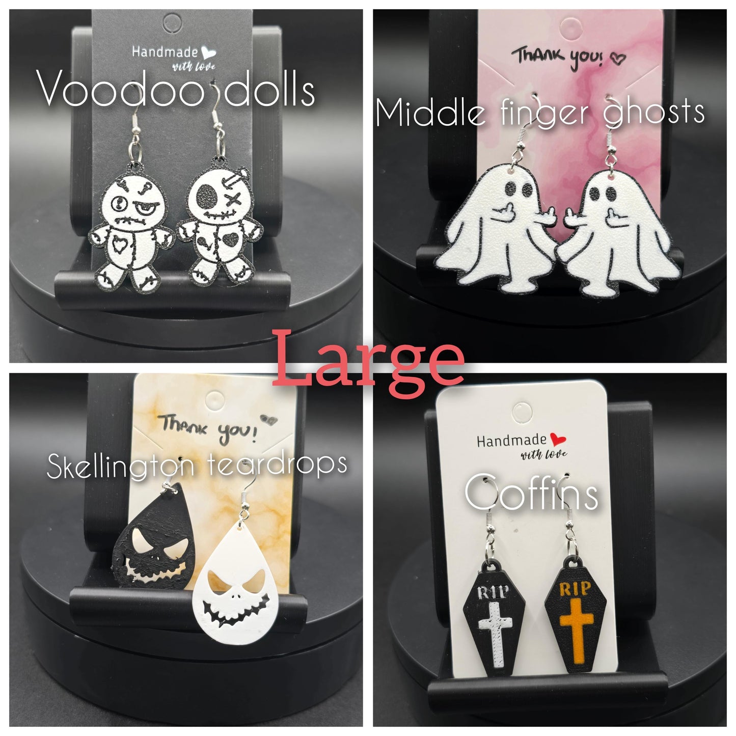 Large Halloween Earrings