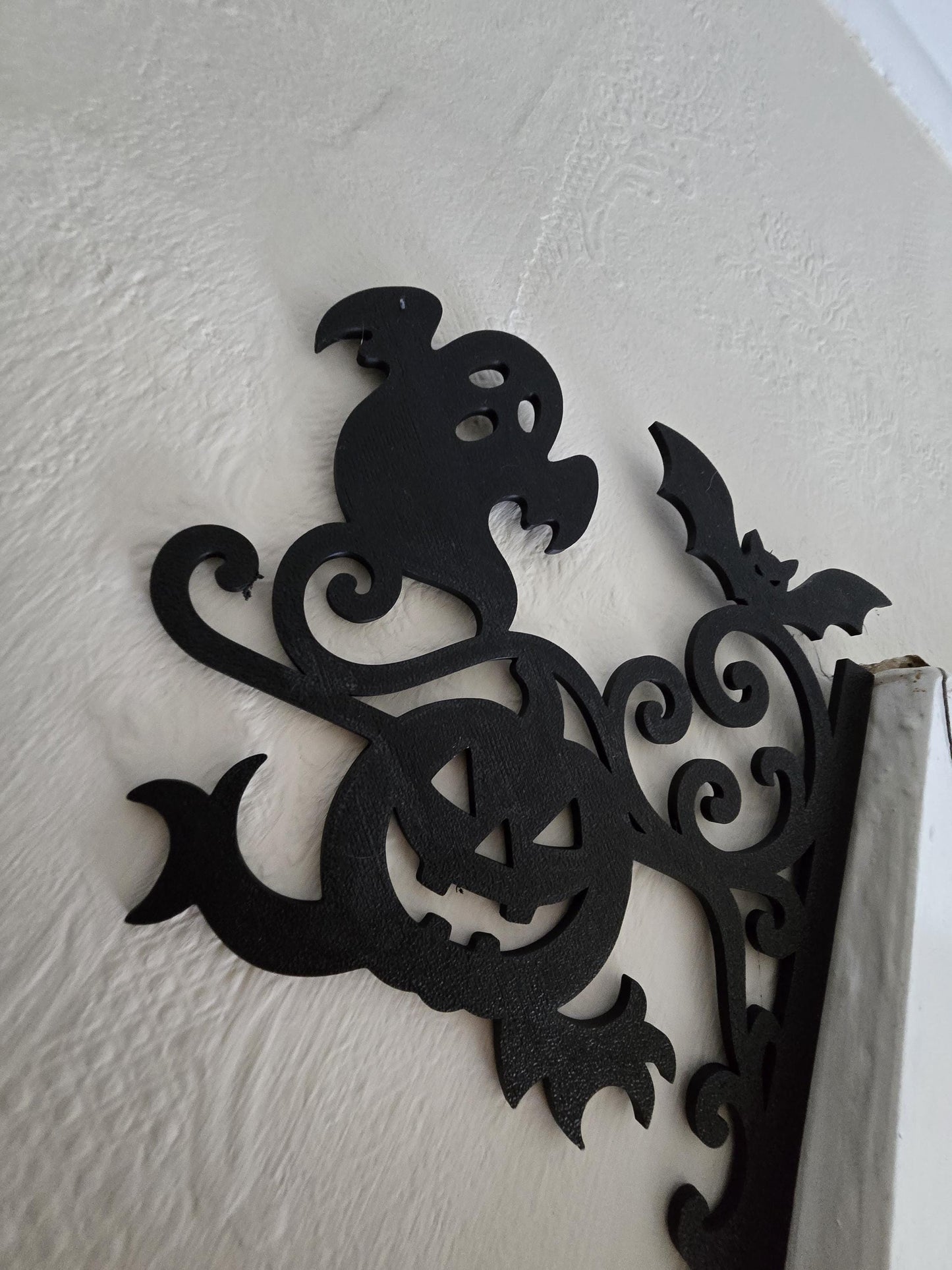 Halloween wall decorations- Ghost and pumpkin door sign
