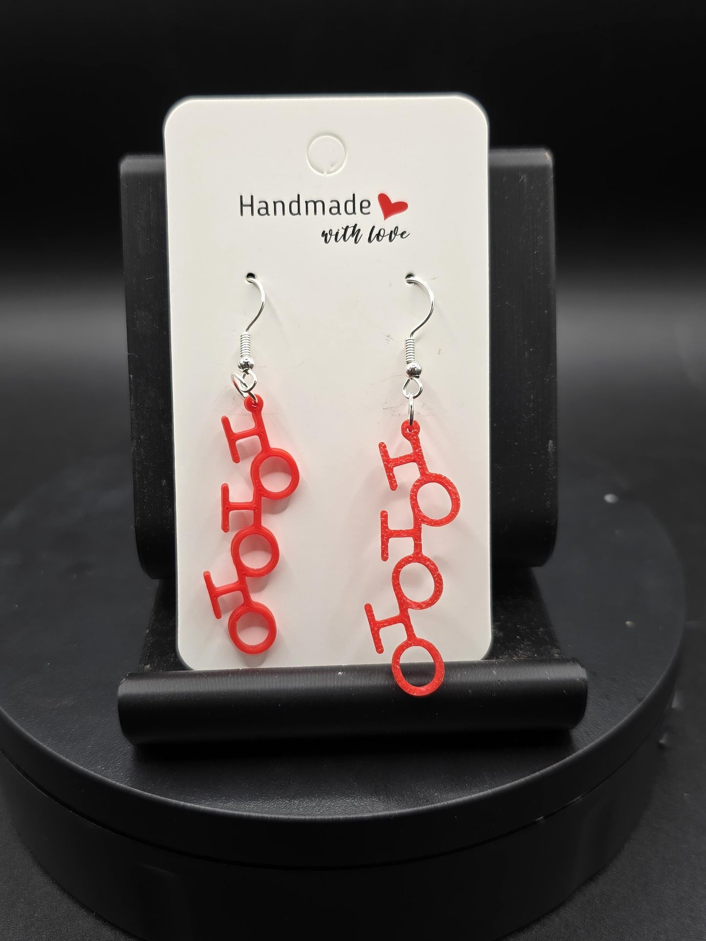 3D Printed Christmas Earrings: Hypoallergenic Stainless Steel Hooks