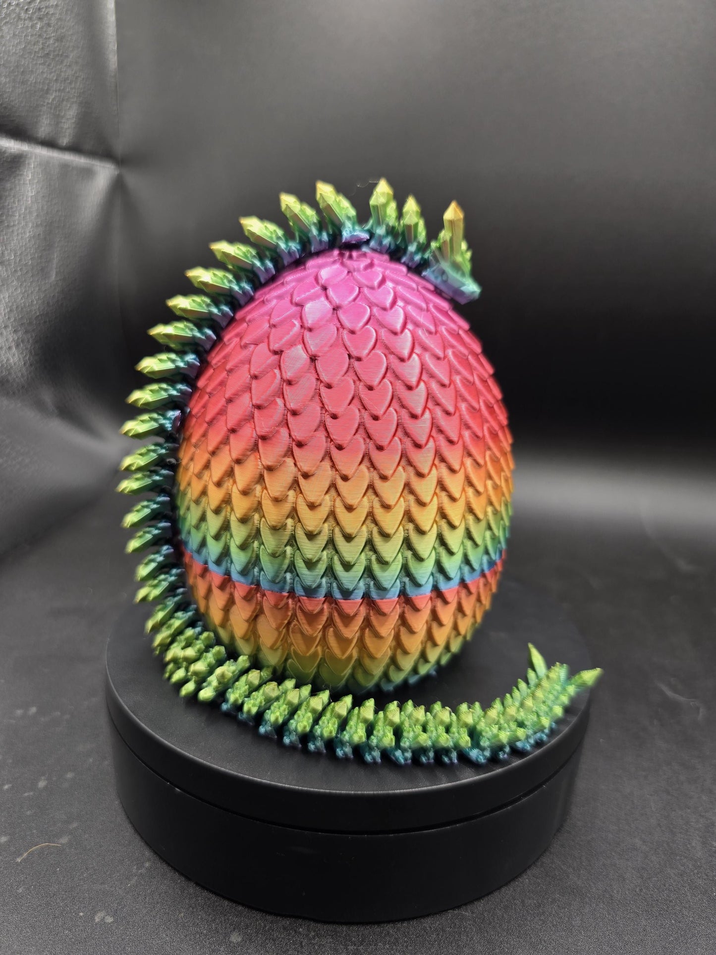 Large Egg and articulated dragon