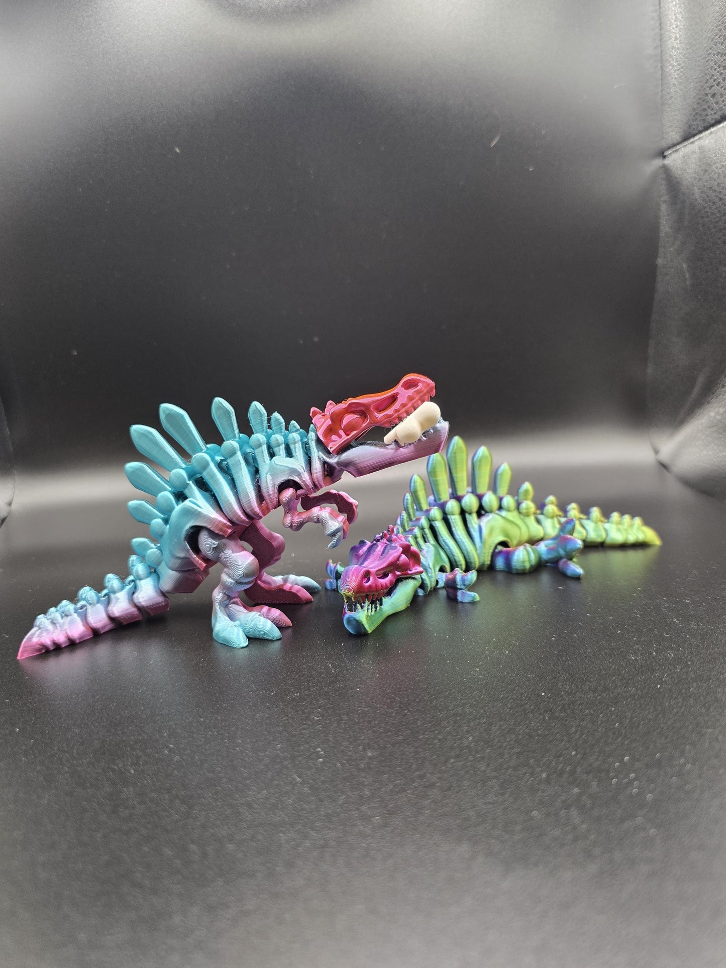 Articulated dinosaur toy