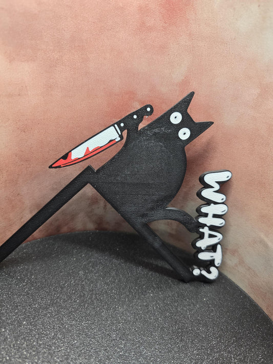 Halloween wall decorations- Stabby cat