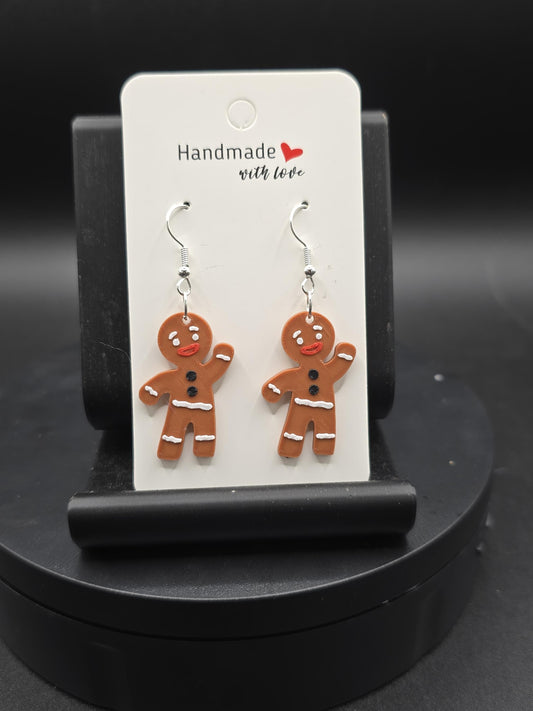 3D Printed Christmas Earrings: Hypoallergenic Stainless Steel Hooks