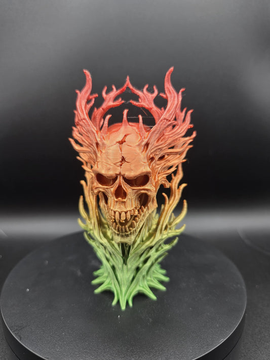 Detailed skeleton statues: The firey one 12cm