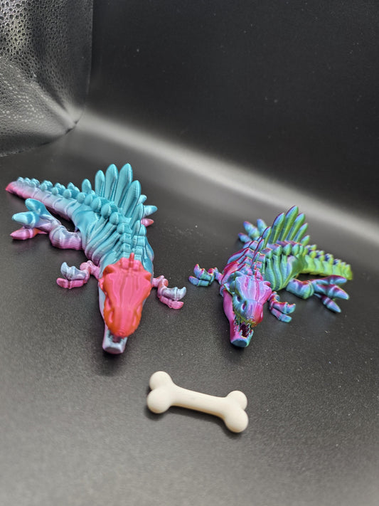 Articulated dinosaur toy