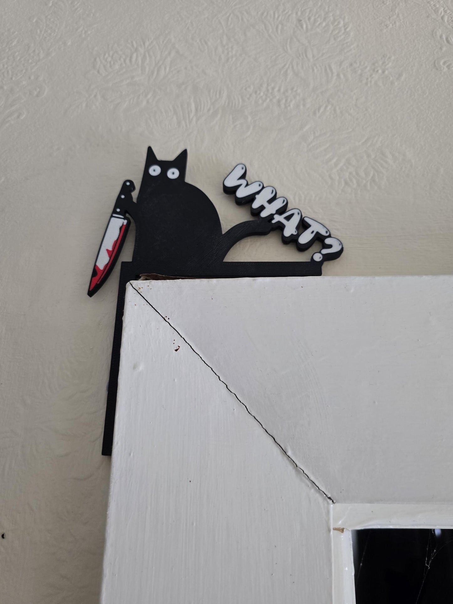 Halloween wall decorations- Stabby cat