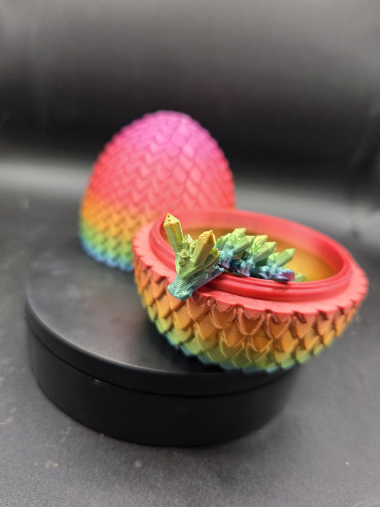 Large Egg and articulated dragon